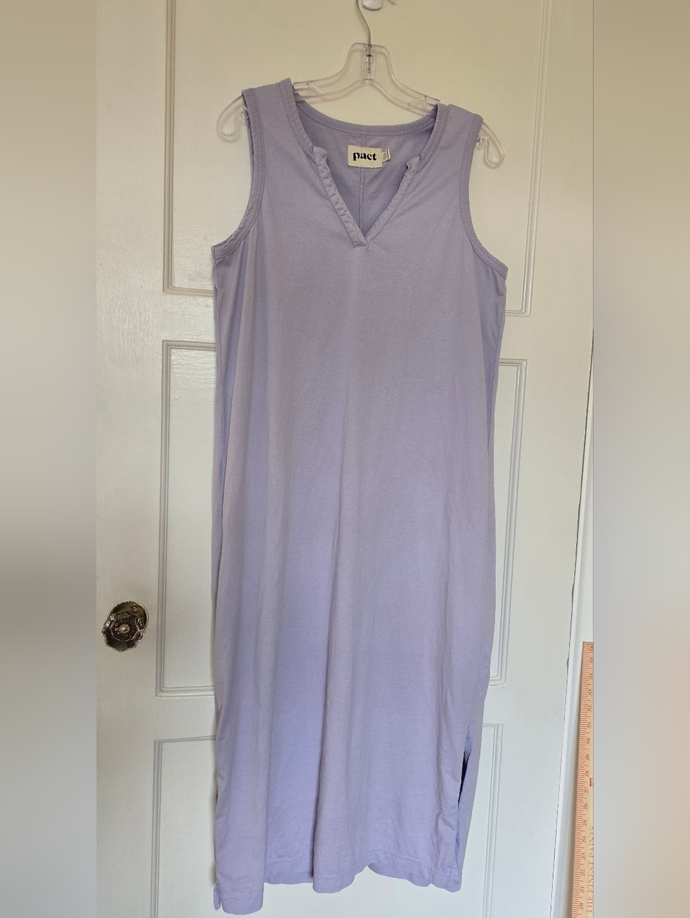 Pact Organic Cotton Lavender Dress Size L